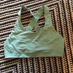 Sea foam lulu sports bra